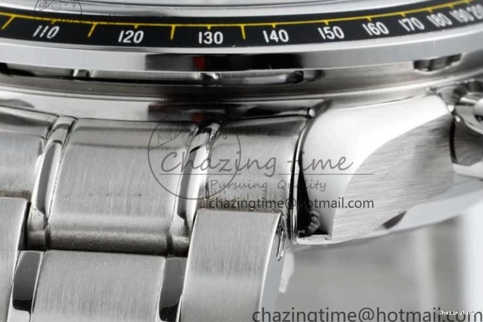 1222 UrbanChic Speedmaster Racing Master SS HKF Best Edition Blue Black Dial on SS Bracelet A 7808